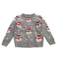 Lily & Dan festive jumper 5-6 years grey knitted snowmen