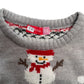 Lily & Dan festive jumper 5-6 years grey knitted snowmen