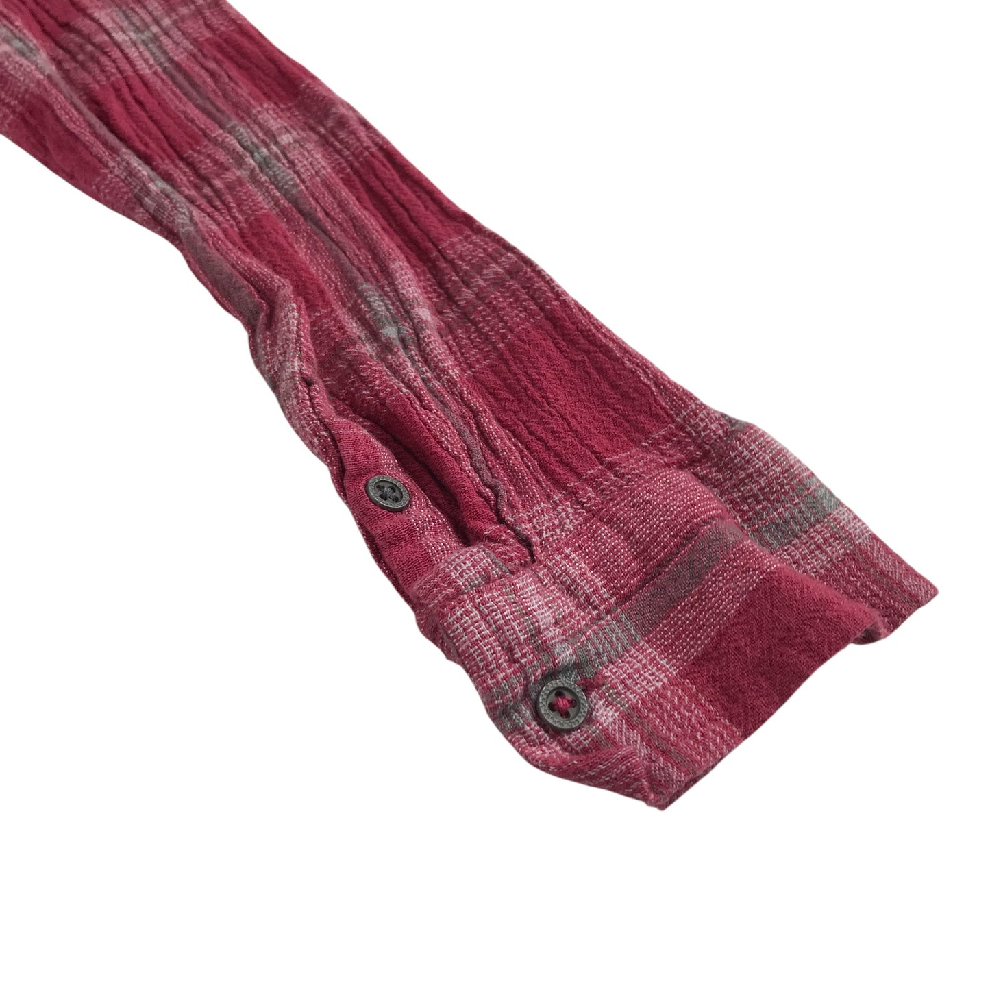 White Stuff dress women's XS pink checked shirt style with v-neck long sleeve