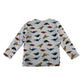 Primark t-shirt 5-6 years white multicolour dinosaurs long sleeve cotton