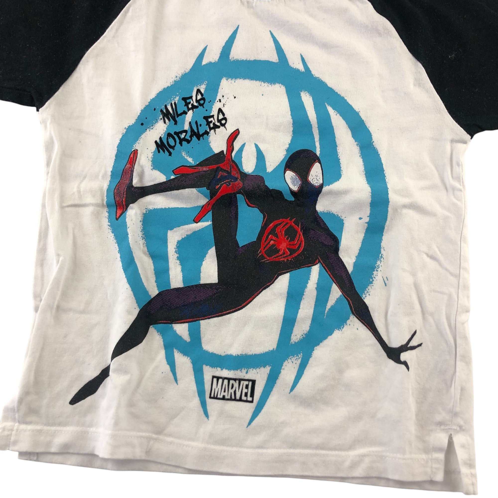 Primark t shirt 5 6 years white and black Spiderman print short sleeve ApparelXchange CIC