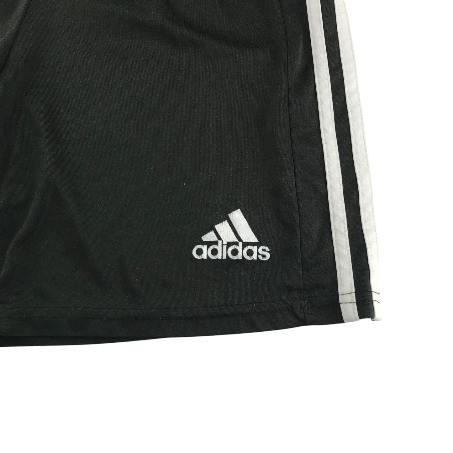 Adidas sports shorts adult S black with white detailing