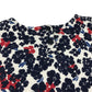 Petit Bateau dress 8 years navy and red floral print