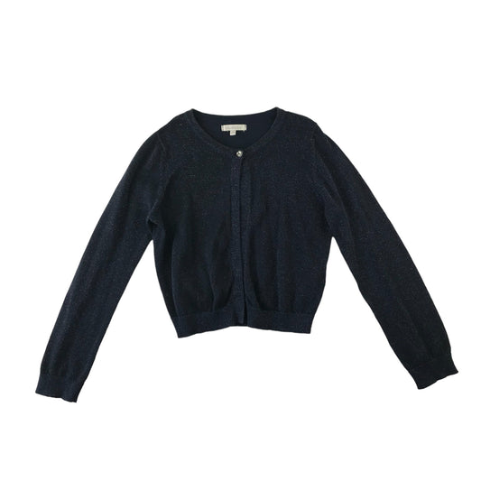 Bluezoo Cardigan Age 8 Navy Glittery Effect