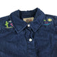 Arabella & Addison dress 6-7 years blue denim shirt with belt and embroidery cotton