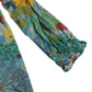 Frugi dress 5-6 years green floral print A-line tiered long sleeve