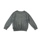 M&S Jumper Age 5 Grey Plain Stripy Triangle Cotton