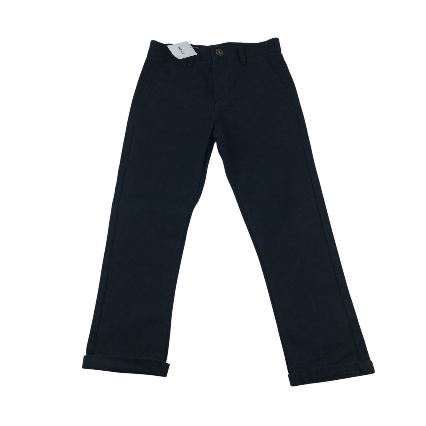 Next jean 6-7 year navy plain chino style regular leg adjustable waist