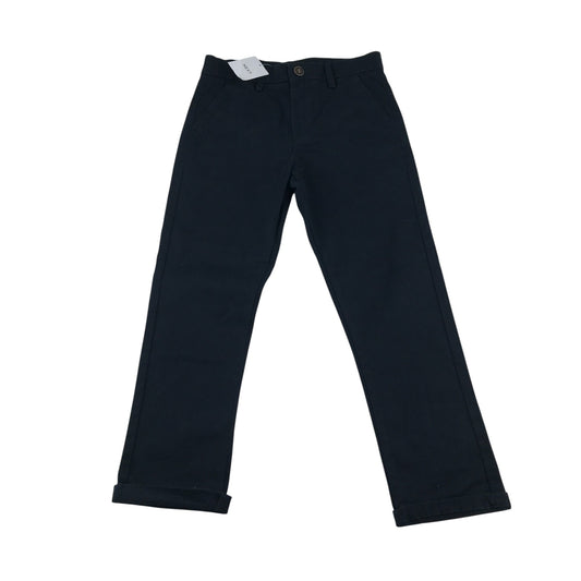 Next jean 6-7 year navy plain chino style regular leg adjustable waist