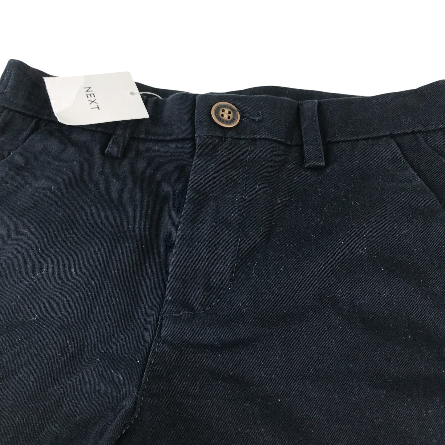 Next jean 6-7 year navy plain chino style regular leg adjustable waist