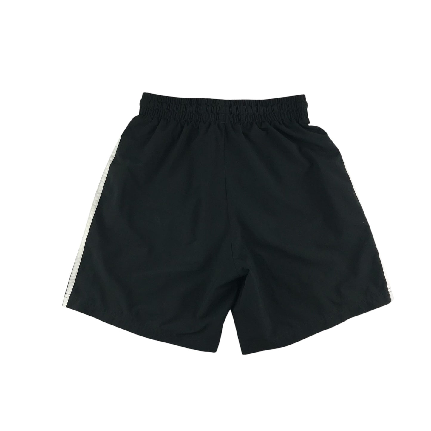 Adidas sports shorts adult S black with white detailing mesh interior