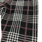 Next Leggings Age 6 Black White Burgundy Checked Jeggings