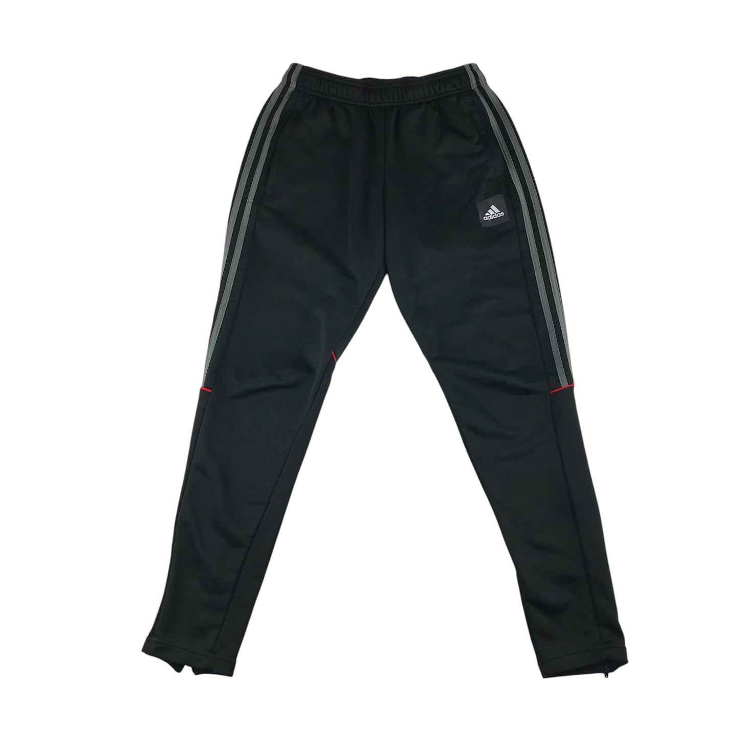 Adidas joggers adult size S black slim leg stripy detailing