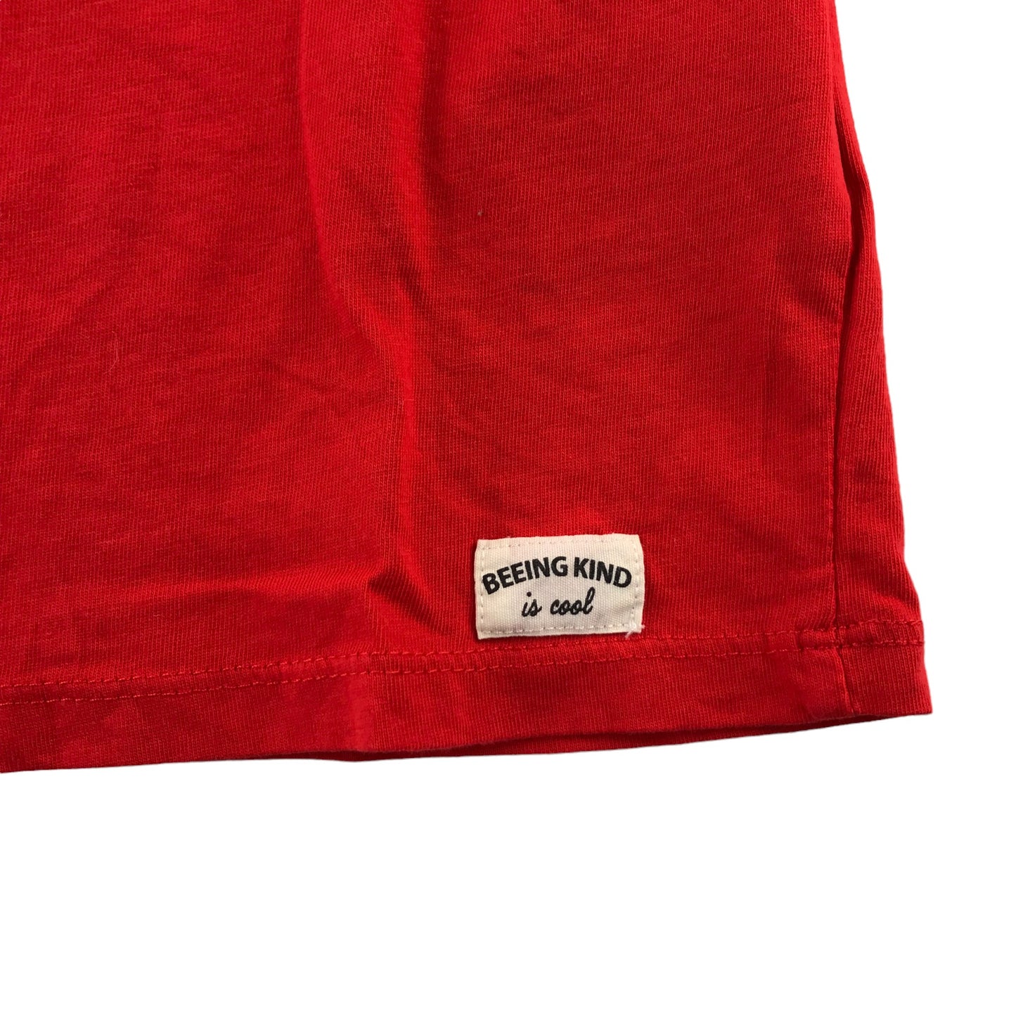 H&M t-shirt 7-8 years red long sleeve plain cotton