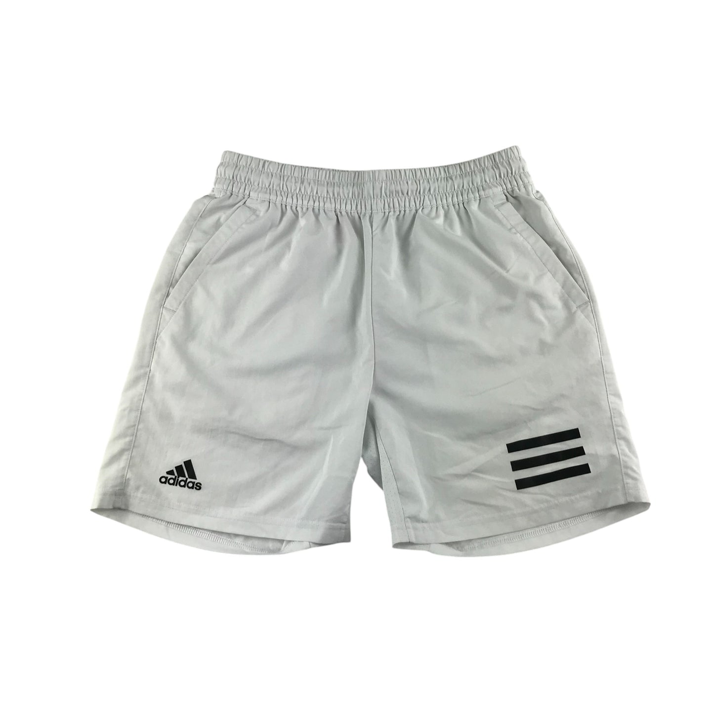 Adidas sports shorts 13-14 years white with black detailing