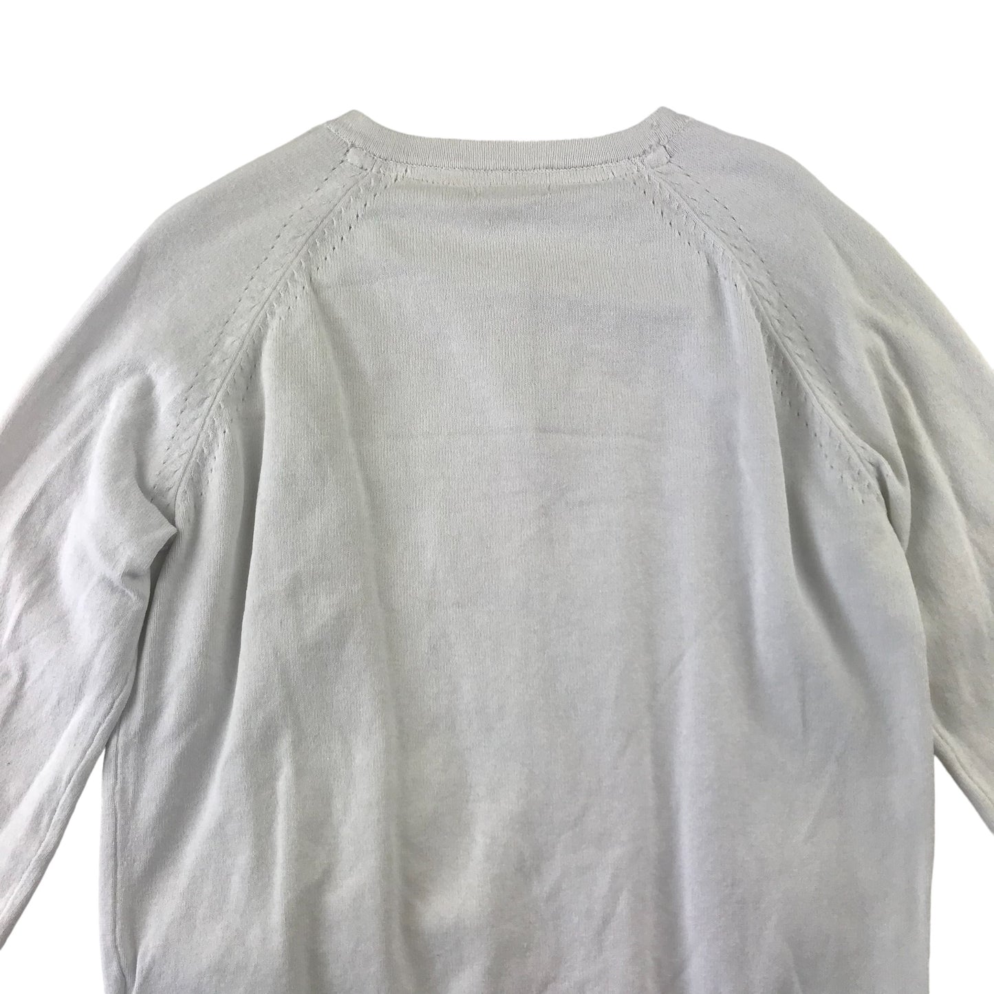 Next Cardigan Age 8 White Plain Full Button Up