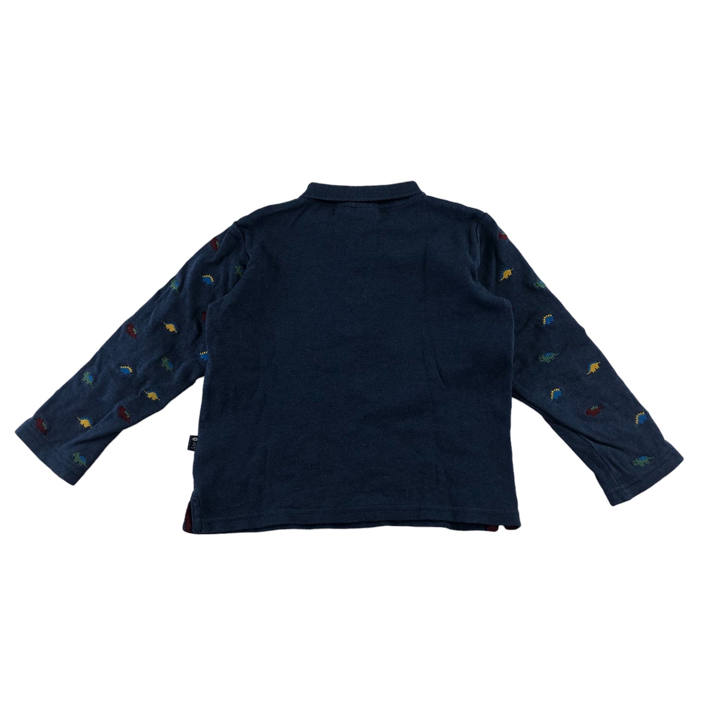 Jojo Maman Bebe polo shirt 5-6 years navy dinosaur embroidered cotton