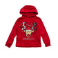 F&F festive hoodie 7-8 years red sequin Team Rudolph pullover cotton