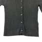 Matalan Cardigan Age 8 Black with Multicoloured Metallic Shine Design