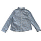 H&M shirt 7-8 years light blue reindeer print cotton
