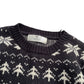 H&M festive jumper 7-8 years charcoal colour with wintery pattern