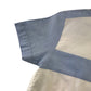 Next Shirt Age 5 White with Blue Sleeves Stripe Across Chest Short Sleeve Button Up Cotton