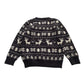 H&M festive jumper 7-8 years charcoal colour with wintery pattern
