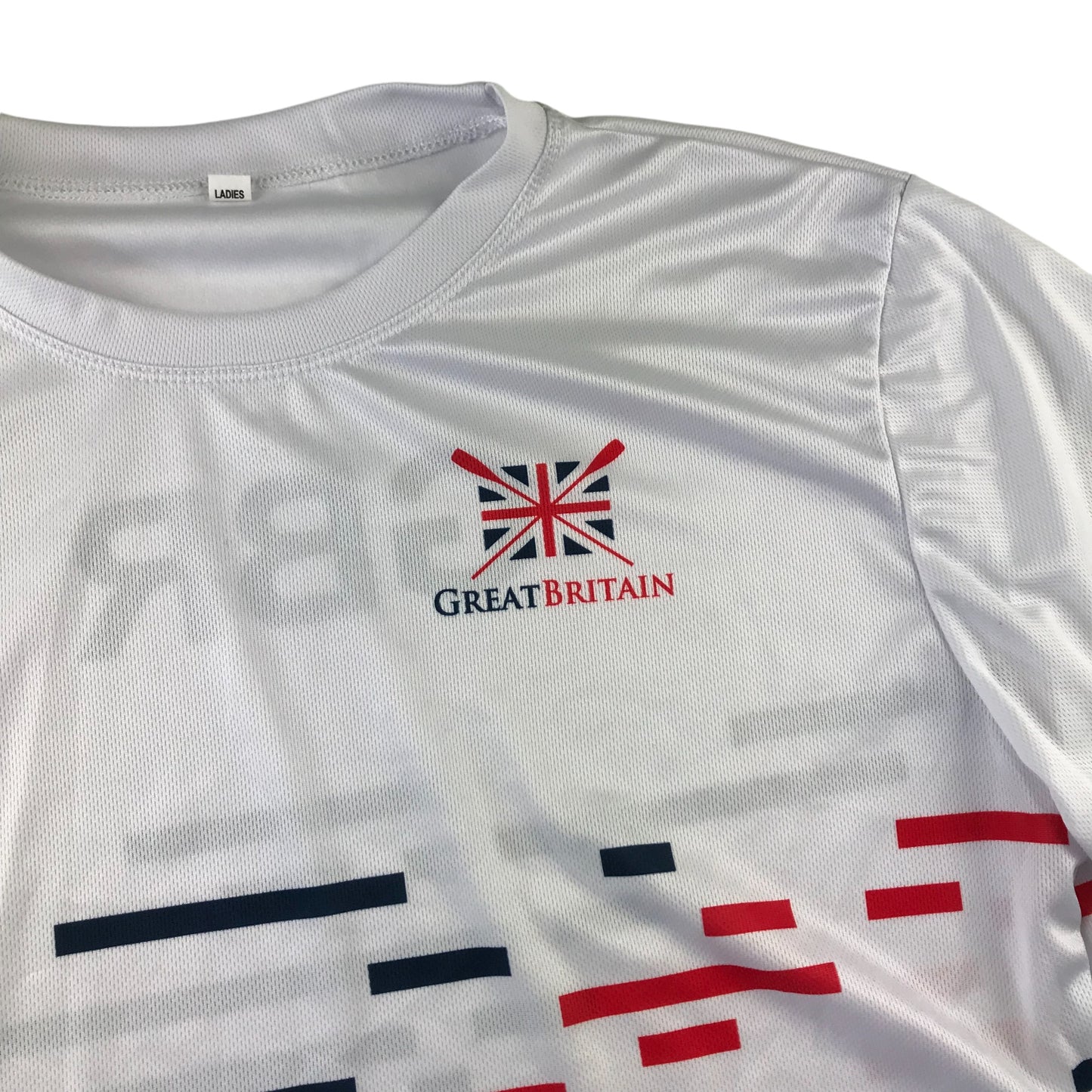 Sports Top Women's Large White Great Britain Rowing top