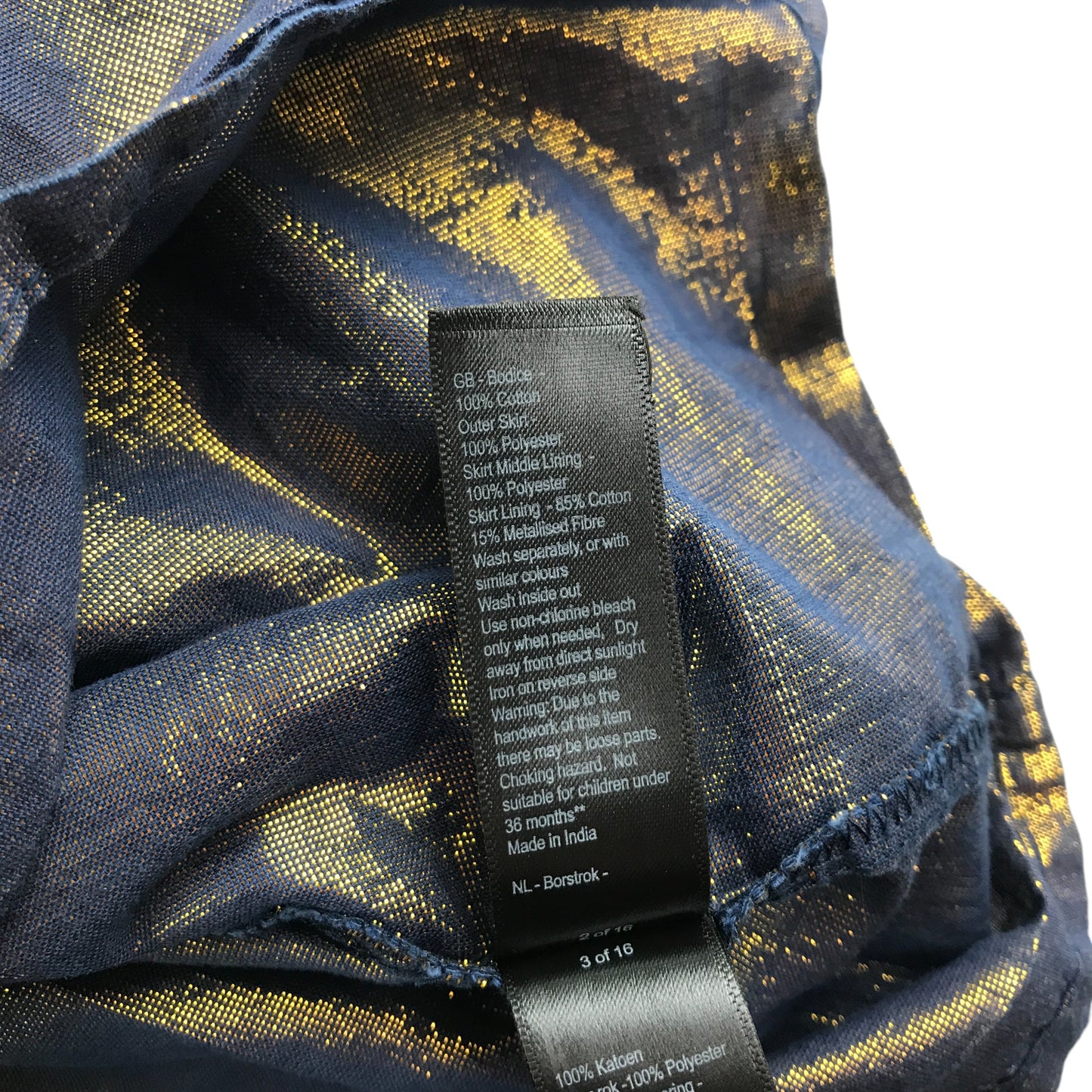 Monsoon dress 5-6 years navy sequin swan graphic with tulle glittery skirt