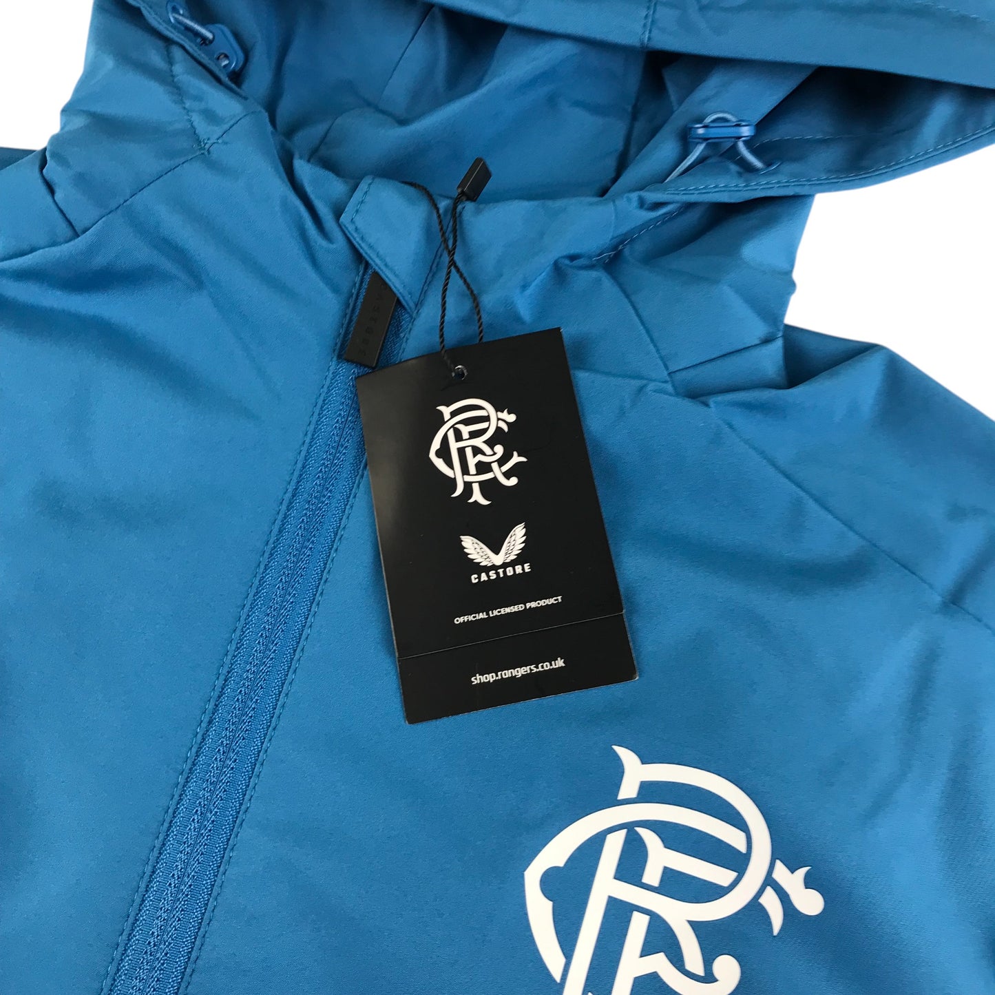 Castore Rangers FC players training lightweight jacket women's size UK 8 blue and navy