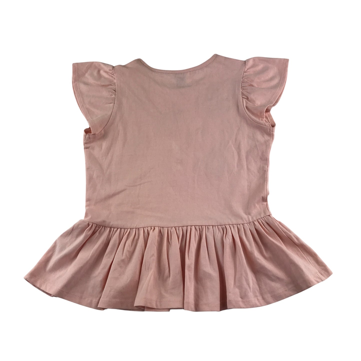 Monsoon t-shirt 11-12 years pink butterfly sleeves and sequin butterfly design cotton