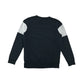 Next Sweater Age 10-11 Black Grey White Panelled Cotton
