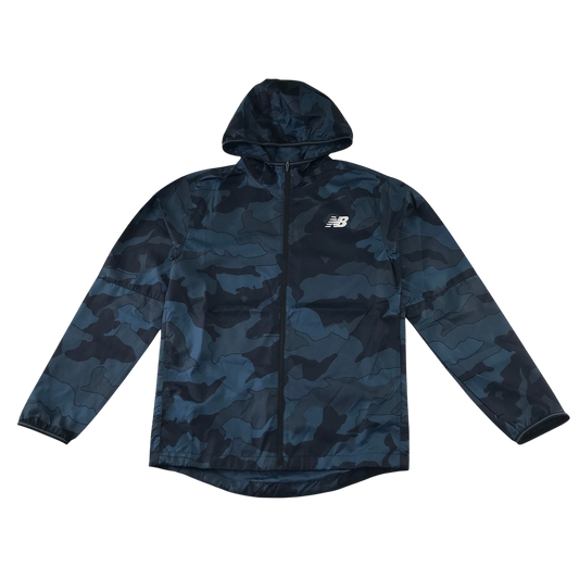 New Balance XS blue camo sport jacket