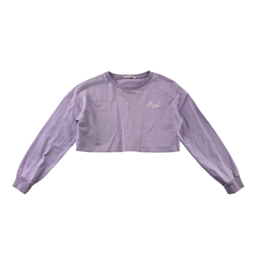 Shein Sweater Age 11 Lilac Angle Cropped Cotton