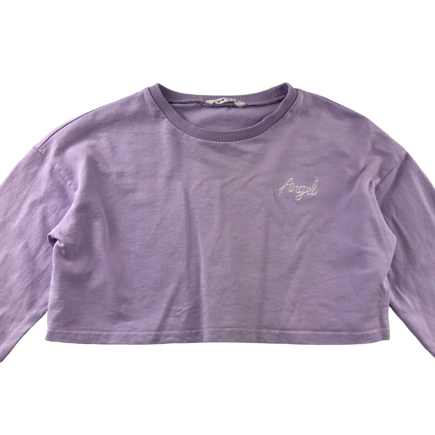 Shein Sweater Age 11 Lilac Angle Cropped Cotton