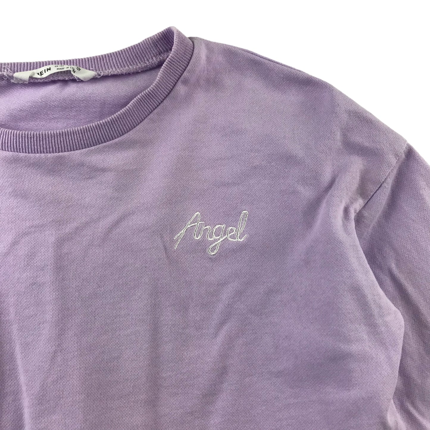 Shein Sweater Age 11 Lilac Angle Cropped Cotton