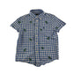 Ralph Lauren shirt 5-6 years white and blue checked with palm tree embroidery cotton