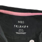 M&S t-shirt 8-9 years black FRIENDS print short sleeve cotton