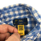Ralph Lauren shirt 5-6 years white and blue checked with palm tree embroidery cotton