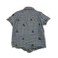Ralph Lauren shirt 5-6 years white and blue checked with palm tree embroidery cotton