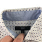 Jasper Conran Jeans Shirt Age 7 White Rectangle Print Short Sleeve Button Up Cotton