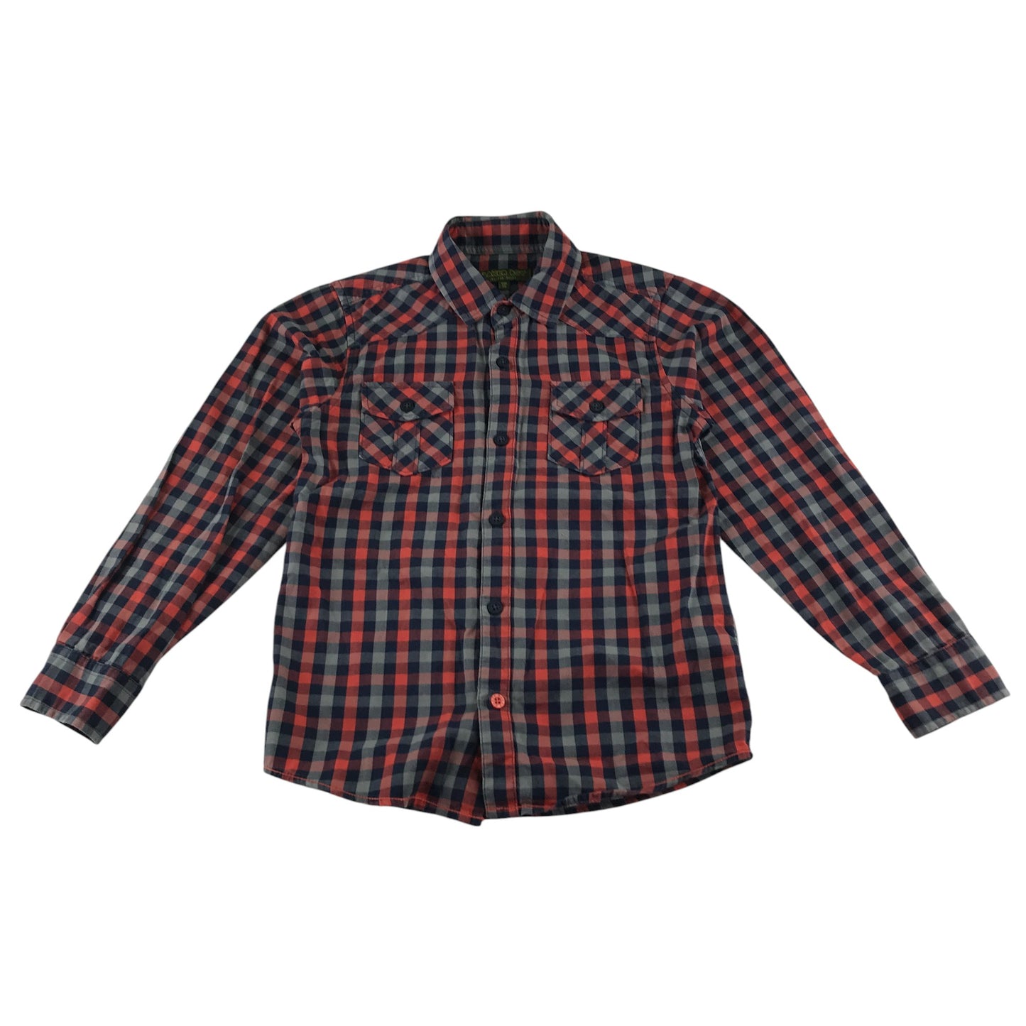 Ted Baker shirt 9-10 years red grey and navy checked long sleeve