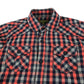 Ted Baker shirt 9-10 years red grey and navy checked long sleeve