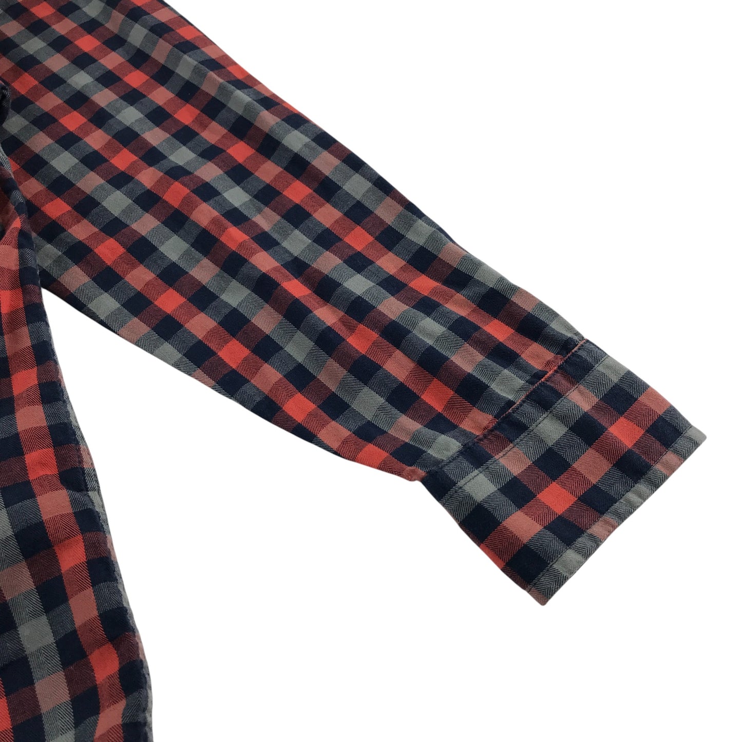 Ted Baker shirt 9-10 years red grey and navy checked long sleeve