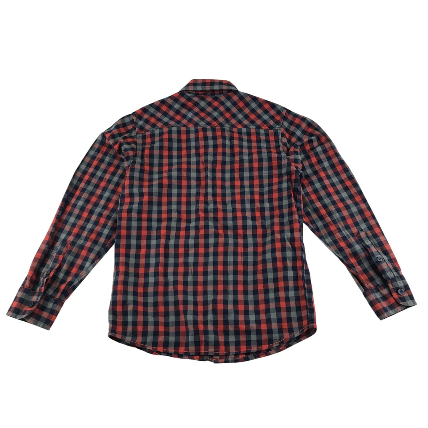 Ted Baker shirt 9-10 years red grey and navy checked long sleeve