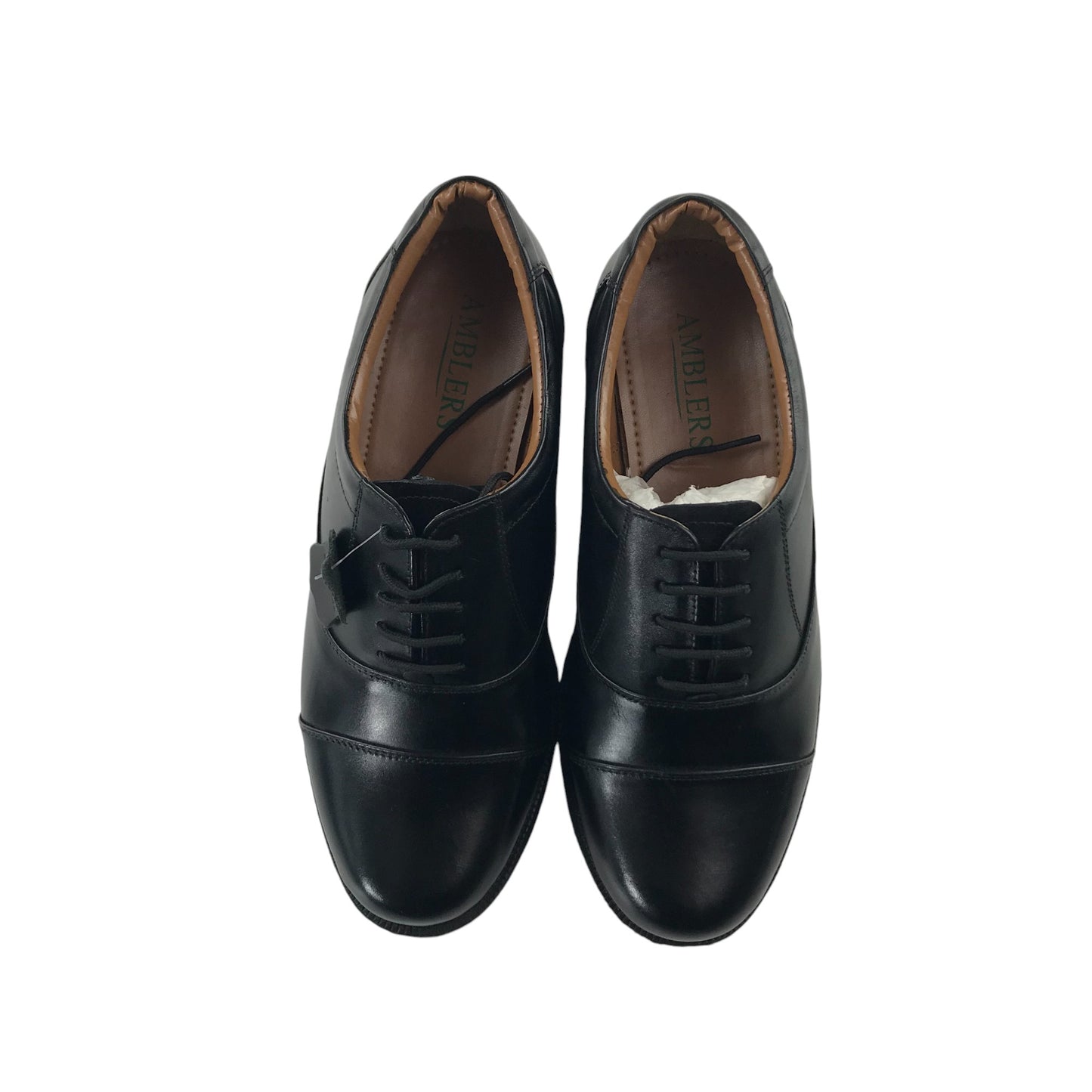 Amblers dress shoes shoe size 7 black leather oxfords