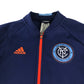 Adidas New York City Football Club sweater women's size S blue mock neck long sleeve
