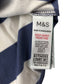M&S T-Shirt 6-7 Years White and Blue Stripes
