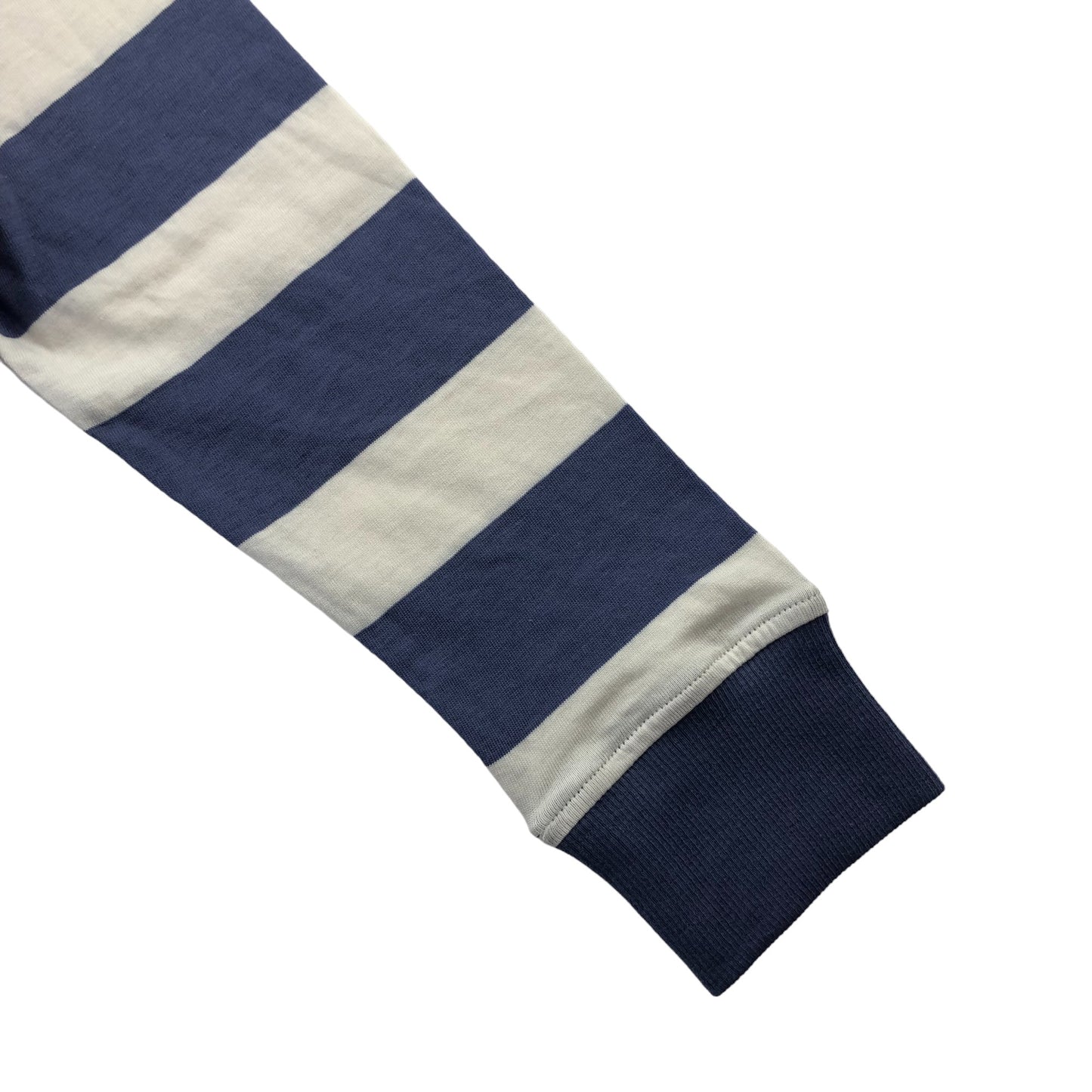 M&S T-Shirt 6-7 Years White and Blue Stripes