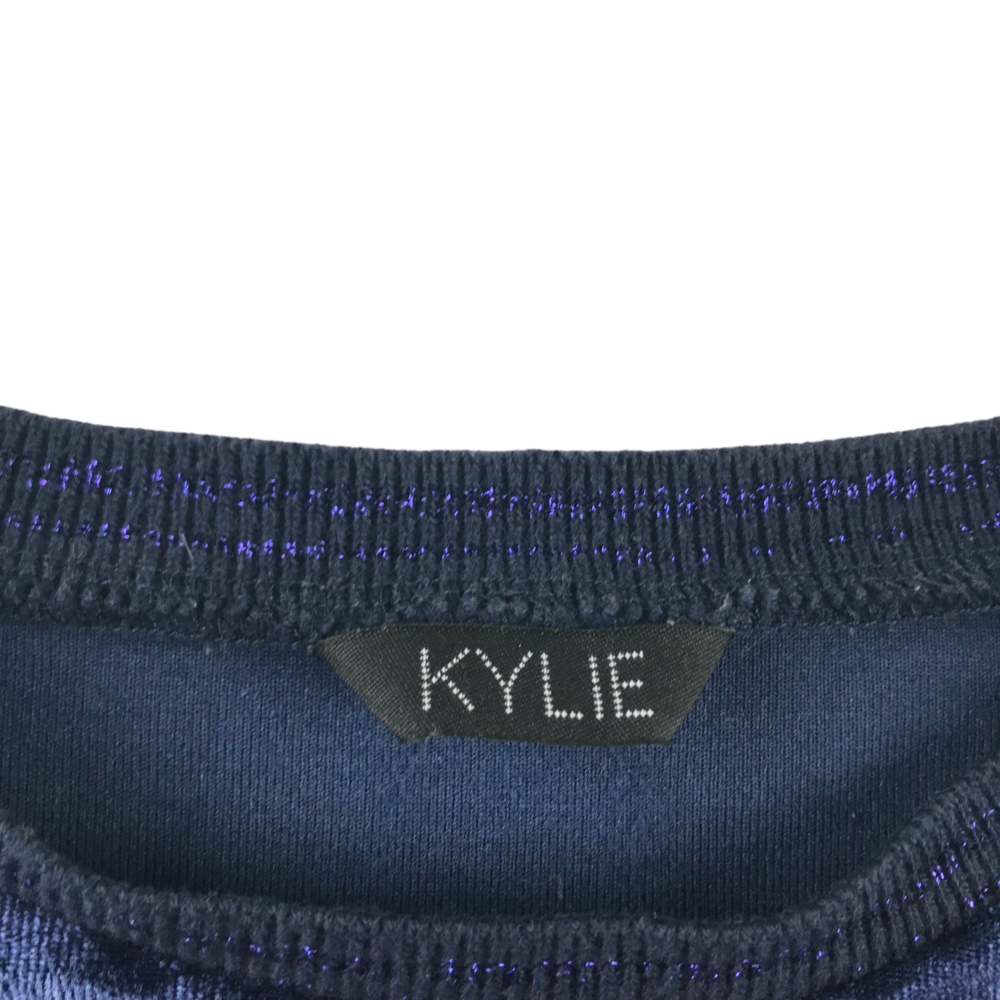 M Co Kylie Sweater Age 11 Navy Blue Velvet Brooklyn NYC ApparelXchange CIC